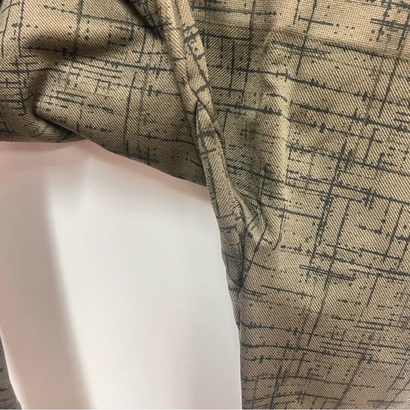 Spanx army green with black pattern full length leggings w/wide waistband size L - Picture 3 of 7